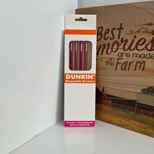 Dunkin Donuts reusable straws